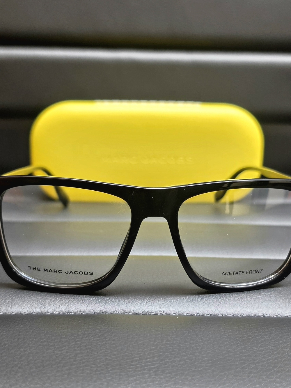 Marc Jacobs Black Frame Glasses with Yellow Case